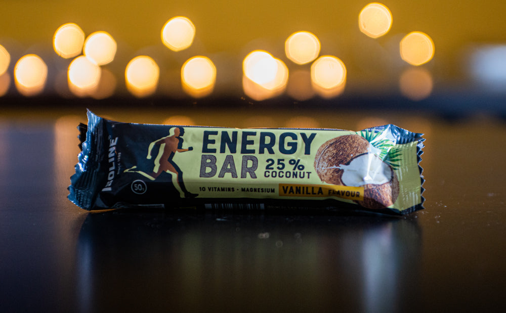 Energy kookose batoon vanilje 50g x 24tk