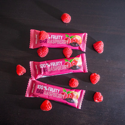 100 % FRUITY bar toorbatoon | Vaarikas 45g x 30tk